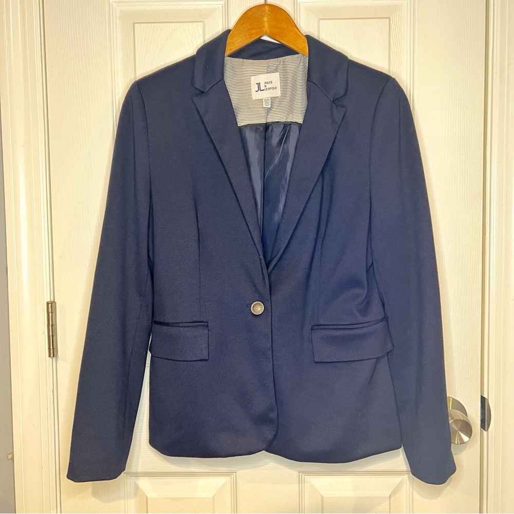 Jules & Leopold Navy Blue Blazer Size Medium